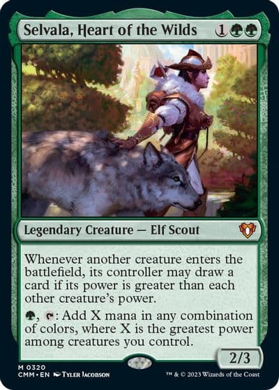 Selvala Heart of the Wilds Commander Masters Magic card