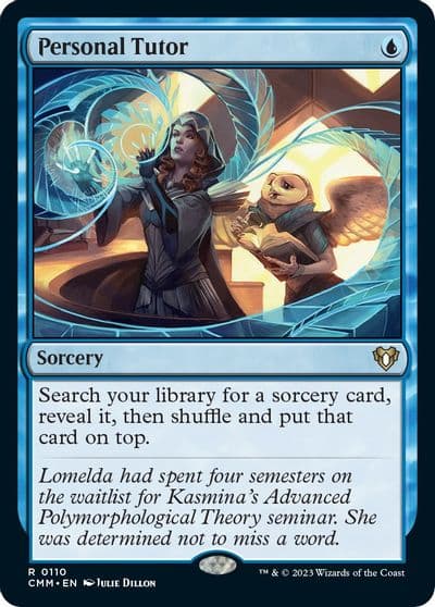 Personal Tutor Commander Masters Magic card