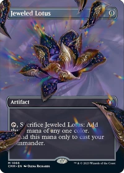 Jeweled Lotus Textured Foil Commander Masters Magic card