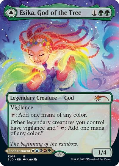 Esika God of the Tree Display Commander Thick Stock Secret Lair Drop Series Magic card