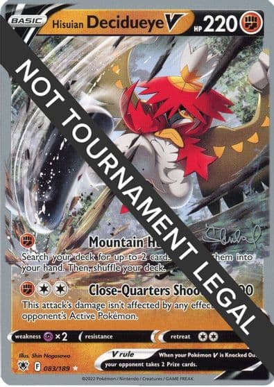 Hisuian Decidueye V - 2022 (Ondrej Skubal) World Championship Decks Pokemon card