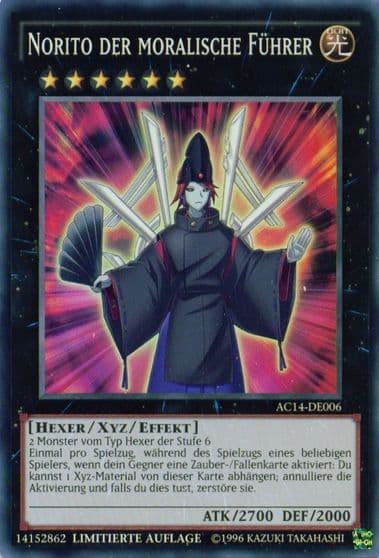 Norito the Moral Leader German Norito der moralische Fuhrer Advent Calendar 2014 (Adventskalender ZEXAL-Edition) Yu-Gi-Oh! card