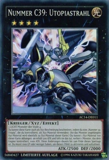 Number C39 Utopia Ray German Nummer C39 Utopiastrahl Advent Calendar 2014 (Adventskalender ZEXAL-Edition) Yu-Gi-Oh! card