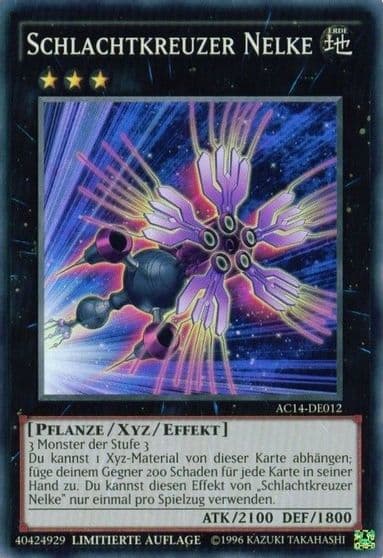 Battlecruiser Dianthus German Schlachtkreuzer Nelke Advent Calendar 2014 (Adventskalender ZEXAL-Edition) Yu-Gi-Oh! card