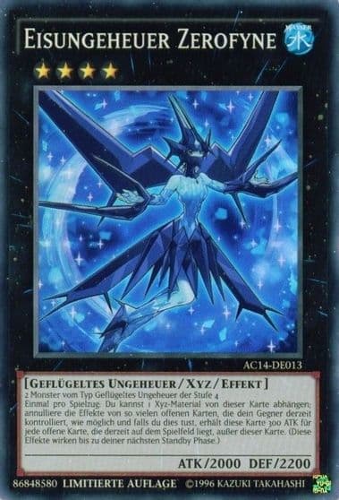 Ice Beast Zerofyne German Eisungeheuer Zerofyne Advent Calendar 2014 (Adventskalender ZEXAL-Edition) Yu-Gi-Oh! card