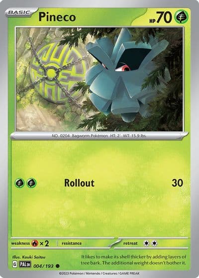 Pineco SV02: Paldea Evolved Pokemon card