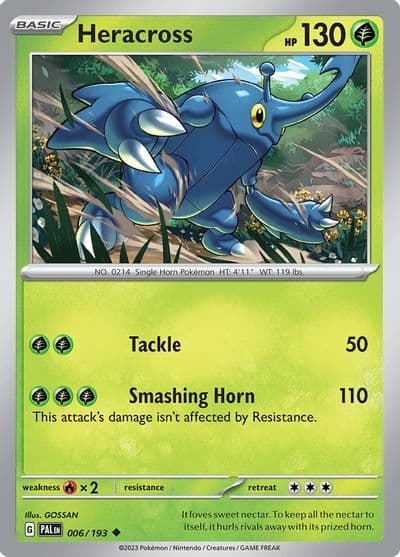 Heracross SV02: Paldea Evolved Pokemon card