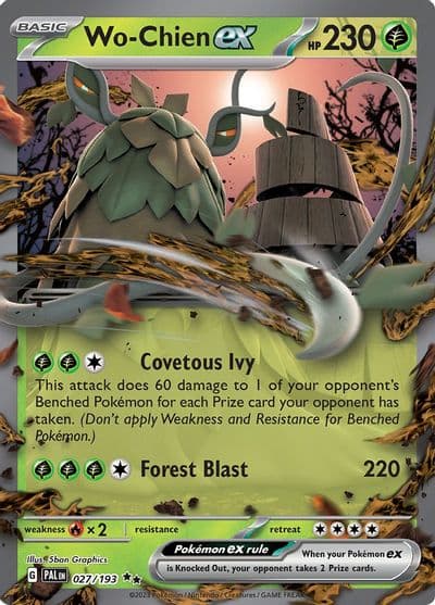 Wo-Chien ex SV02: Paldea Evolved Pokemon card