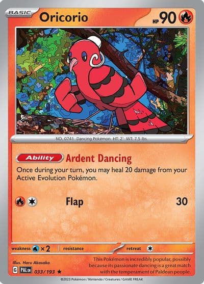 Oricorio SV02: Paldea Evolved Pokemon card