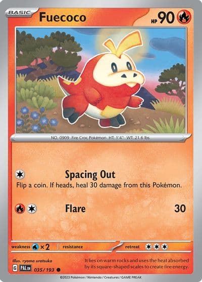 Fuecoco SV02: Paldea Evolved Pokemon card