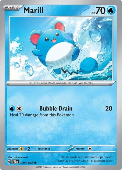 Marill SV02: Paldea Evolved Pokemon card