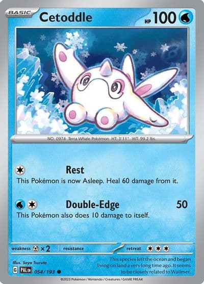 Cetoddle SV02: Paldea Evolved Pokemon card