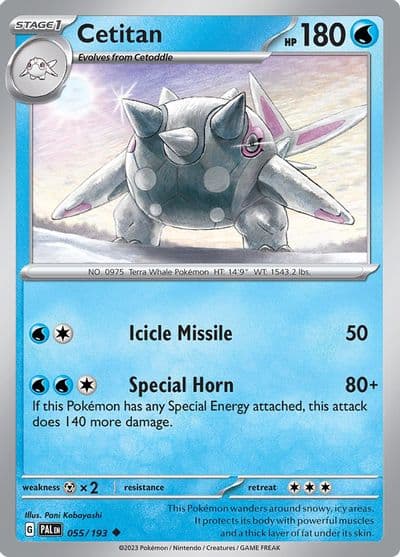 Cetitan SV02: Paldea Evolved Pokemon card