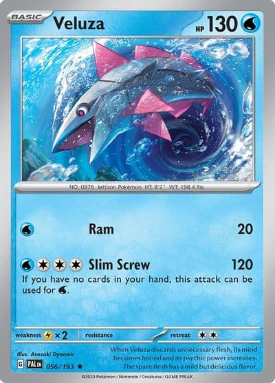 Veluza SV02: Paldea Evolved Pokemon card