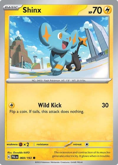 Shinx SV02: Paldea Evolved Pokemon card