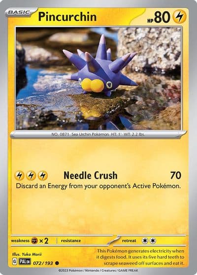 Pincurchin SV02: Paldea Evolved Pokemon card