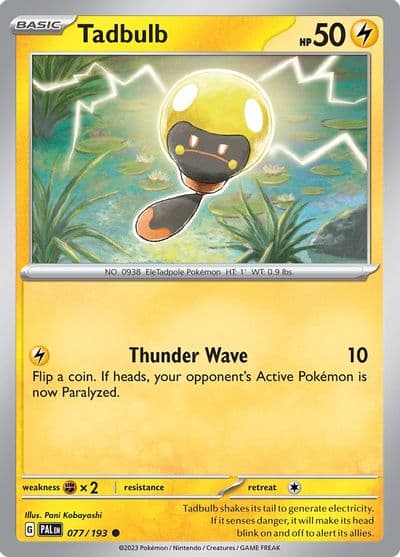 Tadbulb SV02: Paldea Evolved Pokemon card
