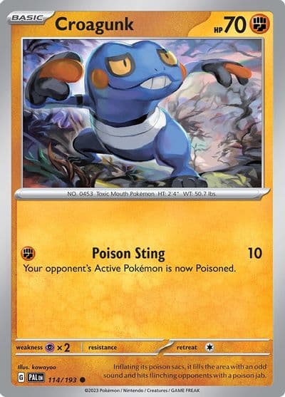 Croagunk SV02: Paldea Evolved Pokemon card