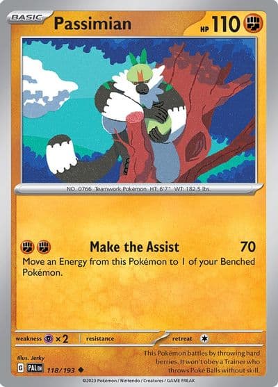 Passimian SV02: Paldea Evolved Pokemon card