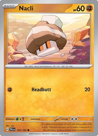 Nacli SV02: Paldea Evolved Pokemon card