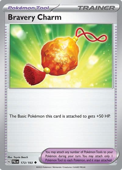 Bravery Charm SV02: Paldea Evolved Pokemon card