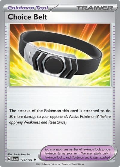 Choice Belt SV02: Paldea Evolved Pokemon card