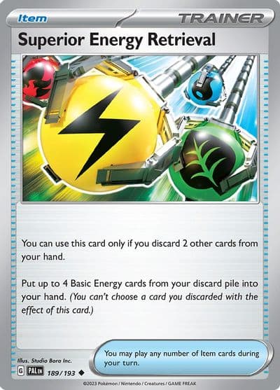 Superior Energy Retrieval SV02: Paldea Evolved Pokemon card