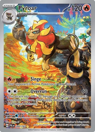 Pyroar SV02: Paldea Evolved Pokemon card