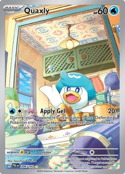 Quaxly SV02: Paldea Evolved Pokemon card