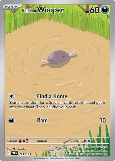 Paldean Wooper SV02: Paldea Evolved Pokemon card