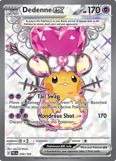 Dedenne ex SV02: Paldea Evolved Pokemon card