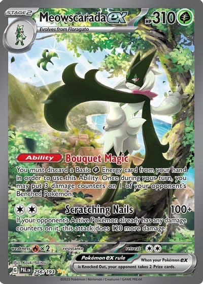 Meowscarada ex SV02: Paldea Evolved Pokemon card