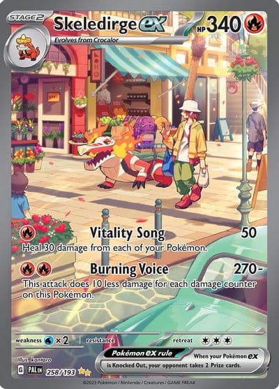 Skeledirge ex SV02: Paldea Evolved Pokemon card
