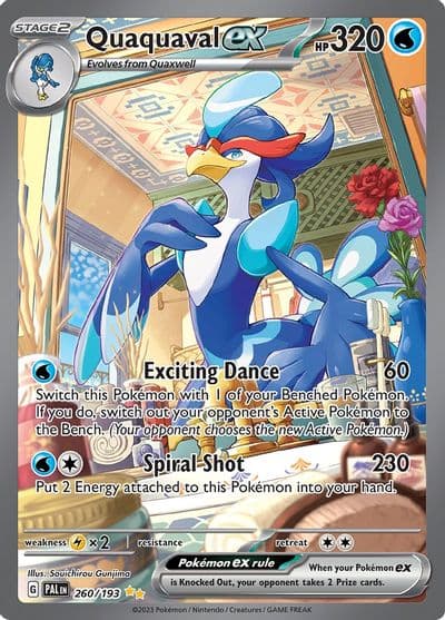 Quaquaval ex SV02: Paldea Evolved Pokemon card