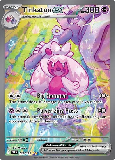 Tinkaton ex SV02: Paldea Evolved Pokemon card
