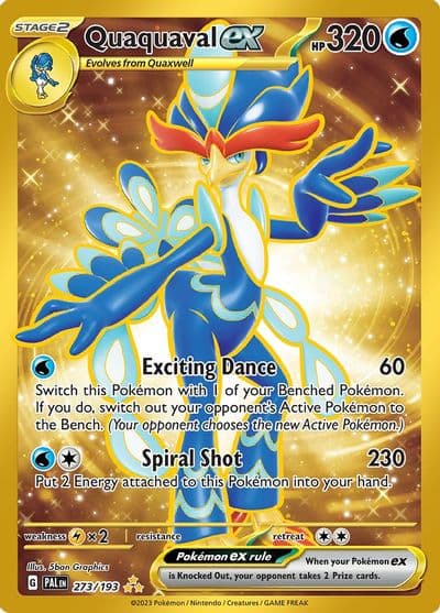 Quaquaval ex SV02: Paldea Evolved Pokemon card