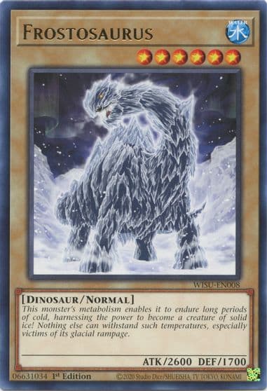 Frostosaurus Wild Survivors Yu-Gi-Oh! card