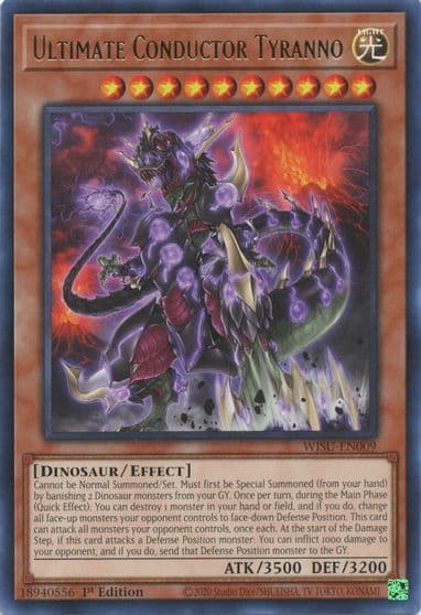 Ultimate Conductor Tyranno Wild Survivors Yu-Gi-Oh! card