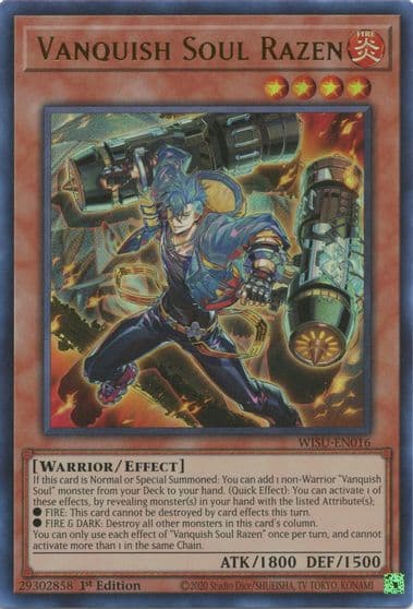 Vanquish Soul Razen Wild Survivors Yu-Gi-Oh! card