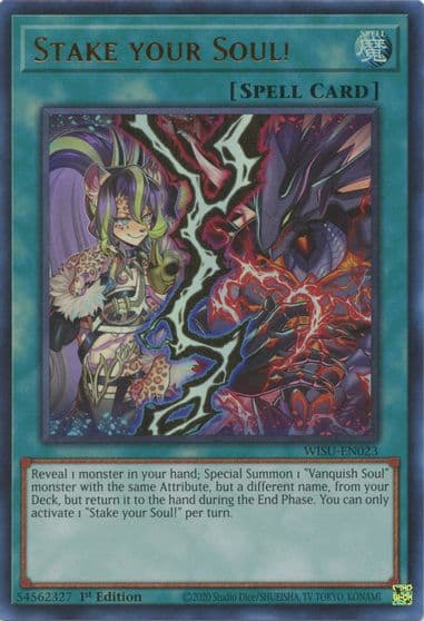 Stake your Soul Wild Survivors Yu-Gi-Oh! card