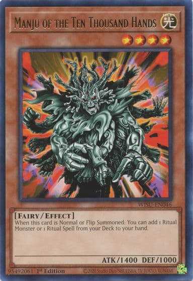 Manju of the Ten Thousand Hands Wild Survivors Yu-Gi-Oh! card