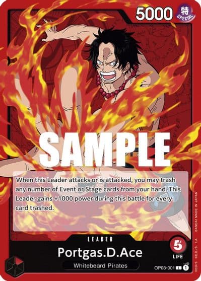 PortgasDAce Pillars of Strength One Piece card