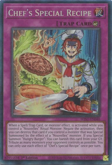 Chefs Special Recipe CR Wild Survivors Yu-Gi-Oh! card