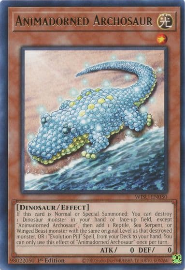 Animadorned Archosaur Wild Survivors Yu-Gi-Oh! card
