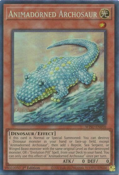 Animadorned Archosaur CR Wild Survivors Yu-Gi-Oh! card