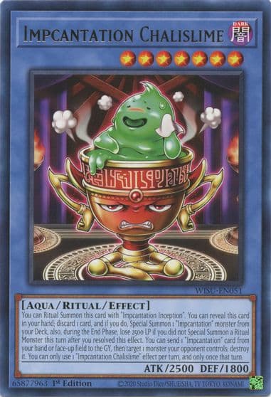 Impcantation Chalislime Wild Survivors Yu-Gi-Oh! card