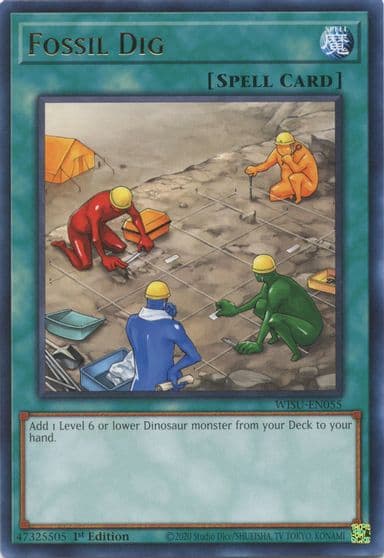 Fossil Dig Wild Survivors Yu-Gi-Oh! card