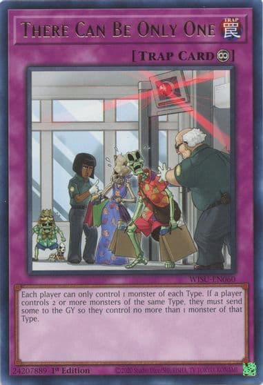 There Can Be Only One Wild Survivors Yu-Gi-Oh! card