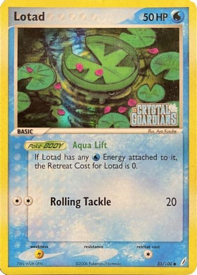 Lotad (EX Crystal Guardians Reverse Holofoil) Crystal Guardians Pokemon card