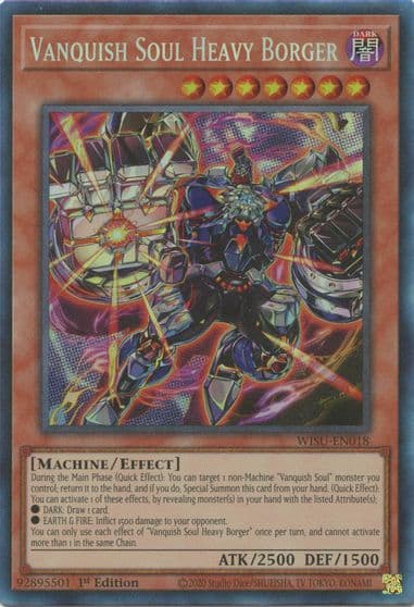 Vanquish Soul Heavy Borger CR Wild Survivors Yu-Gi-Oh! card